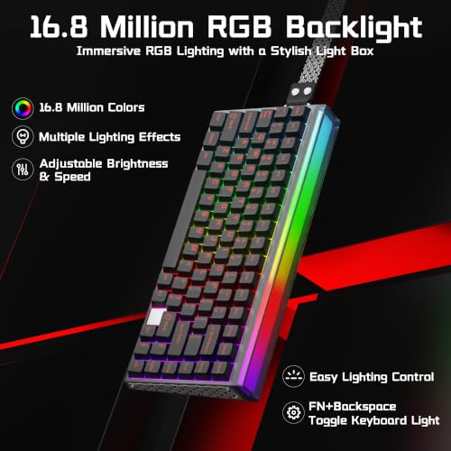 Aula Hero 75 HE Hall Effect Wireless Gaming Keyboard, 8K Polling & 8000mAh - Image 6