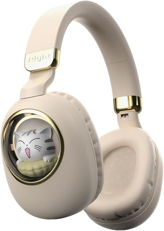 Kids Bluetooth Headphones Wired with Microphone for School - Wireless Boy Girls Noise Cancelling Over Ear Bluetooth Headphones Lightweight Children Headsets for iPad Kindle Airplane Travel Tablet