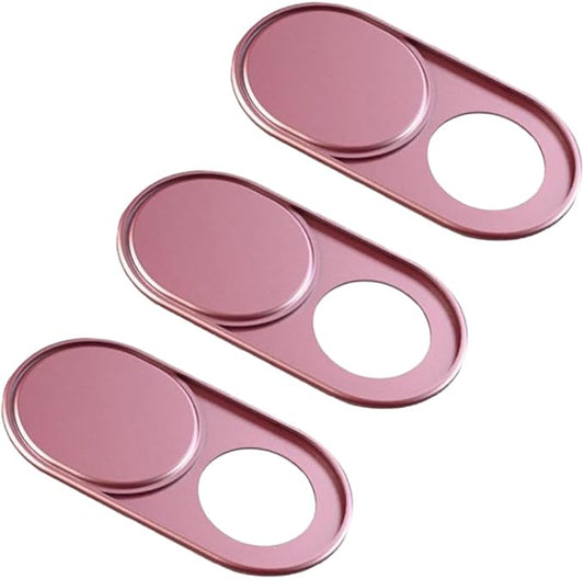 3Pcs Laptop Camera Cover Pink 0.04 Inch Ultra Thin Webcam Cover Slide Metal for Mini PC Phone Laptop Desktop Tablet Aluminum Durable Phone Privacy Protectors for Home Office Travel Use