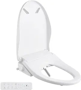 Smart Bidet Toilet Seat with Remote, Adjustable Heated Seat&Air Dryer, Endless Instant Warm Water, Multiple Spray Modes, Stainless Steel Nozzle, Soft Close, Deodorizer, 3D Curved(AMZ-US-NKH3101-NA)