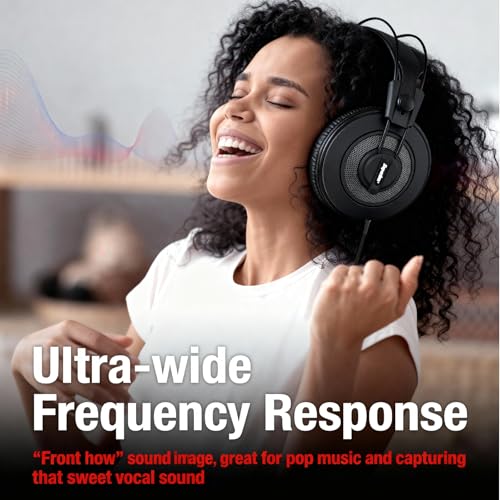 Superlux HD668B MKII Semi-Open Studio Headphones, 50mm Drivers, 56Ω, Wired