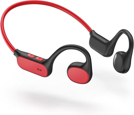 iClever Kids Headphones, Bluetooth 5.4 Air Conduction Open Ear Headphones, Safe Volume 74&85 dBA, Clear Audio, 360° Bending, Ultra-Light Comfortable Kids Bluetooth Headphones for iPad/Outdoor/Sports