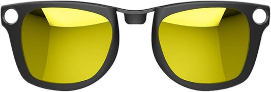 Polarized Clip for Ray-Ban Meta Wayfarer & Gen 2 (RW4006/RW4012, M Size, 50-22), Discoloration Clip for Meta Wayfarer Gen 2 UV Protection, Smart Glasses Color Changing Clip Set (Yellow)