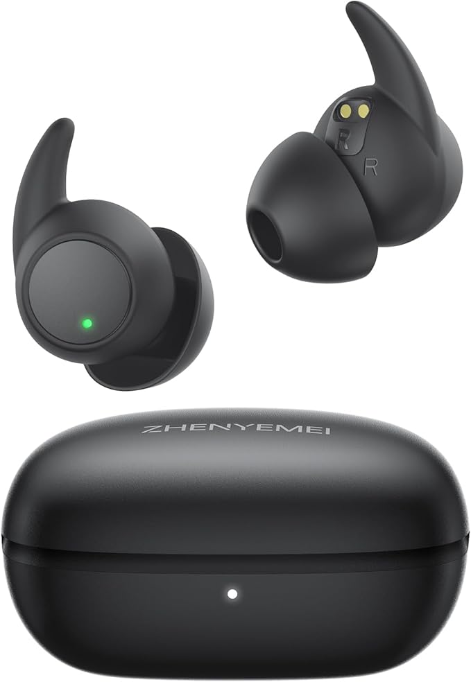Sleep Earbuds, Noise Blocking Sleep earplugs, Mini Design for Side Sleepers, Bluetooth 5.4, Reusable Flexible Silicone