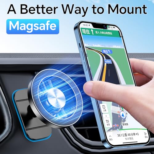 MagSafe Car Mount — 360° Magnetic Dash Holder for iPhone - Image 4