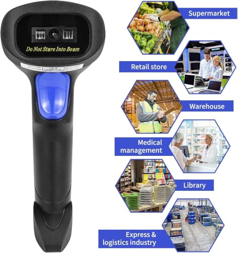 NetumScan USB 1D Barcode Scanner, Handheld Wired CCD Barcode Reader (1)