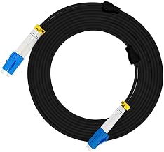 100ft 100feet 30m LC to LC Outdoor Armored Duplex 9/125 SM Fiber Optic Cable Jumper Optical Patch Cord Singlemode 30Meters 100ft LC-LC - Image 1