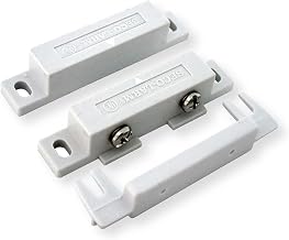 Seco-Larm SM-300Q/W Screw-Terminal Surface-Mount N.O. Magnetic Contact, White; 1/2" Gap; ABS Case; Gold Plated Contacts; UL Listed; Reliable Security Door/Window Sensor