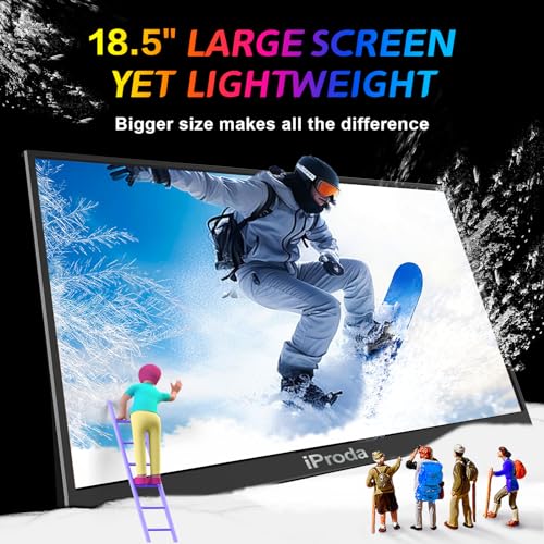 18.5 inch Portable Monitor for Laptop120hz Portable Gaming Monitor FHD1080