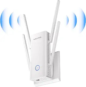 WAVLINK AX3000 WiFi Extender - Internet WiFi 6 Extender with 5 High-Gain Antennas & Beamforming, Dual Band Whole Home Coverage, One Gigabit Port, Repeater/AP/Router Mode