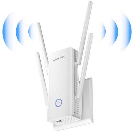 WAVLINK AX3000 WiFi Extender - Internet WiFi 6 Extender with 5 High-Gain Antennas & Beamforming, Dual Band Whole Home Coverage, One Gigabit Port, Repeater/AP/Router Mode
