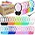100 Pack Classroom Headphones, Bulk Kids Headphones for School Student Boys Girls Teens, 3.5mm Plug for Computer Chromebook,Grades K-12(10 Color)