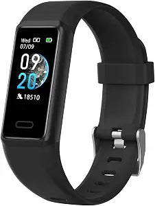 Fitness Tracker Pedometer Watch with Heart Rate Monitor for Men Women