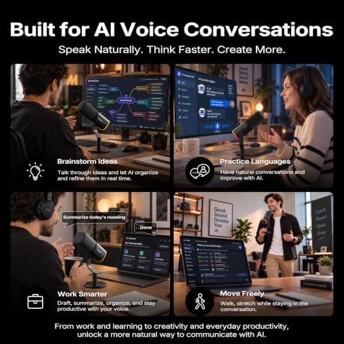 MAONO PD100W Wireless Dynamic Gaming Microphone for PC with USB-C Receiver