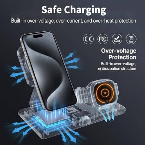 MONASAY 25W 3-in-1 Wireless Charging Station for App | Wireless Charge - Image 7