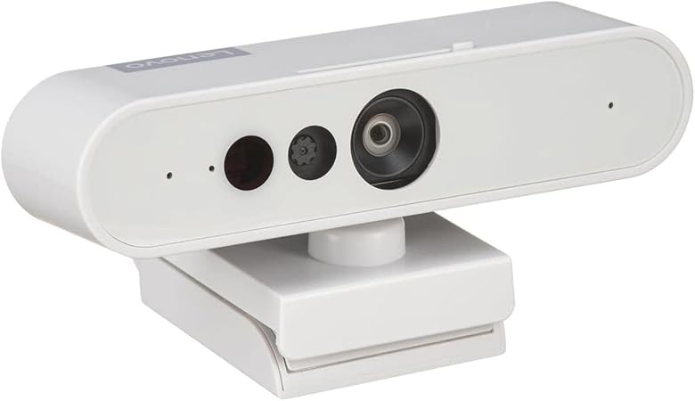 Lenovo HD 1080p Webcam (510 FHD) - Monitor Camera with 4X Digital Zoom, 95° Wide Angle, 360° Rotation Pan & Tilt - Desktop Cam with Dual Microphones & Windows Hello for Livestreaming & Conferences - Image 3
