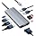 GIISSMO USB C Docking Station 3 Monitors HDMI Adapter for Dell HP Lenovo, 9 in 1 Laptop Docking Station 3 Monitors USB C Hub with 2 HDMI 4K Ports + VGA + 100W PD Charging + 3 USB + SD/TF Card Reader