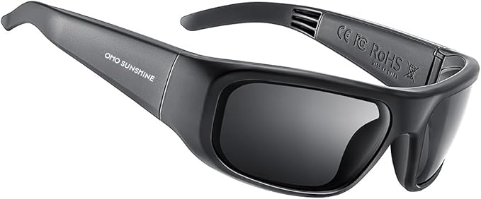 OhO sunshine, Polarized Sunglasses with Bluetooth Speaker, Open Ear Audio, Athletic/Outdoor UV Protection and Voice Control
