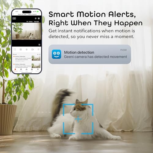 Geeni Scope Ultra 2K 360° Smart Indoor Camera, Auto-Tracking, 1440p HD