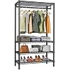 VIPEK V1 Wire Garment Rack, 4-Tier Clothes Rack, Freestanding Closet, Black