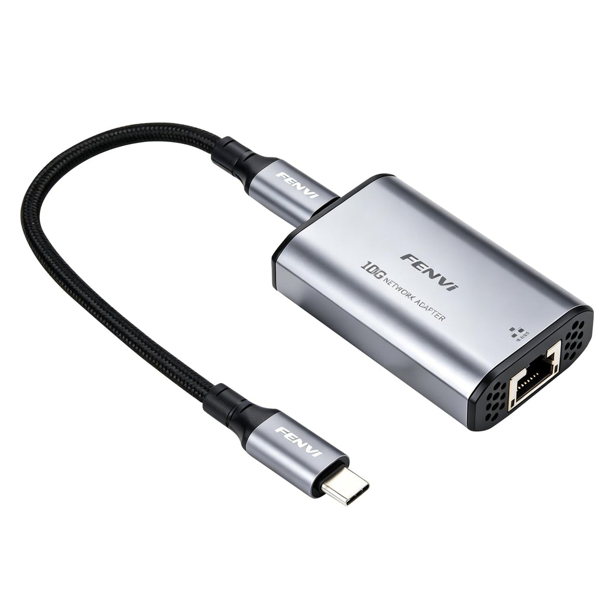 FENVI 10Gbps USB-C to RJ45 Ethernet Adapter with Realtek RTL8159 for PC