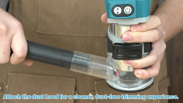 KEENTECH Brushless Cordless Compact Router, Fits Makita 18V Batteries, 6-Speed 1000W Fixed-Base Wood Router for Woodworking (Bare Tool, No Battery)