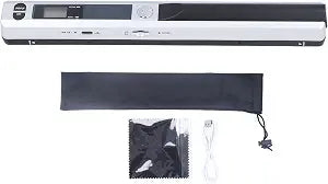 Portable Scanner, Photo Scanner for A4 Documents, JPG PDF Format, UP to 900 DPI, Handheld Scanner for Home, Office, Business, Photo, Picture, Receipts, Books (Silver)