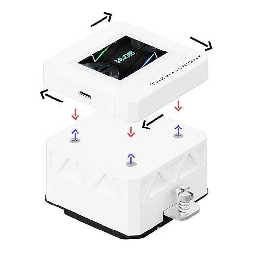 Thermalright FW 240 SE ARGB White-AIO CPU Liquid Cooler,IPS LCD Screen with 320 * 240 Resolution,for AM4/AM5,Intel LGA1700/1851,2-inch Magnet-Absorbent LCD Screen for Images-White,PC CPU Water Cooler