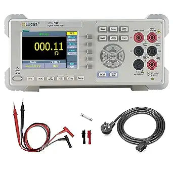 OWON XDM2041 Digital Multimeter with 3.7 inch (480x320) high Resolution LCD, 55000 Counts True RMS AC Voltage/Current Measurement,Support SCPI and Dual line Display Up to 65 Readings per Second