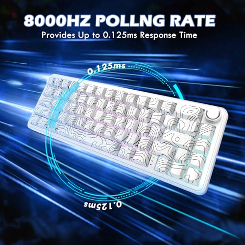 ATTACK SHARK X65 PRO HE Magnetic Keyboard & X11 Gaming Mouse Combo, White