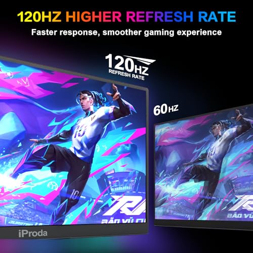18.5 inch Portable Monitor for Laptop120hz Portable Gaming Monitor FHD1080