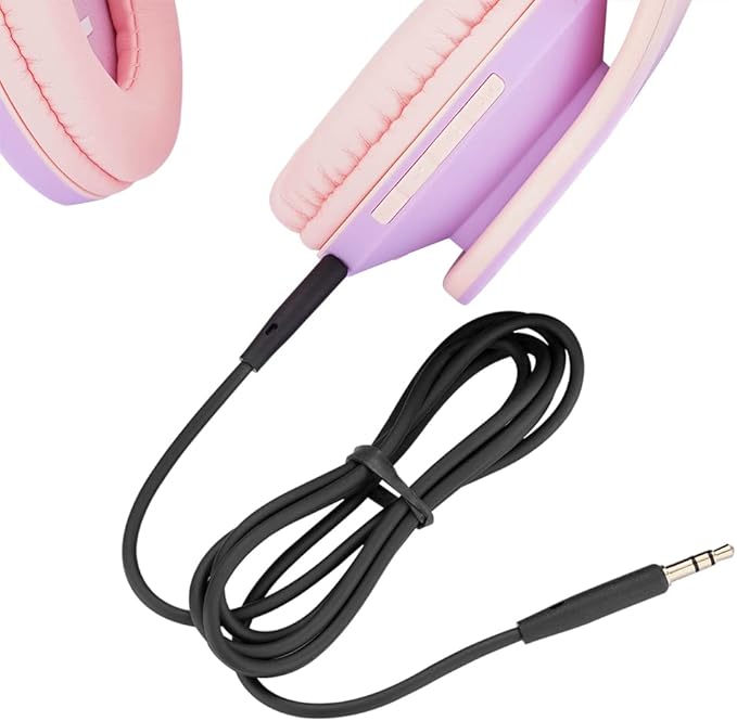 PowerLocus Kids Headphones Over-Ear, Bluetooth Wireless Headphones for Kids,with Microphone, Safe 85DB Volume Limited, Foldable with Carry Case, Audio Cable, Micro SD mode for Online Classes,PC,Phones