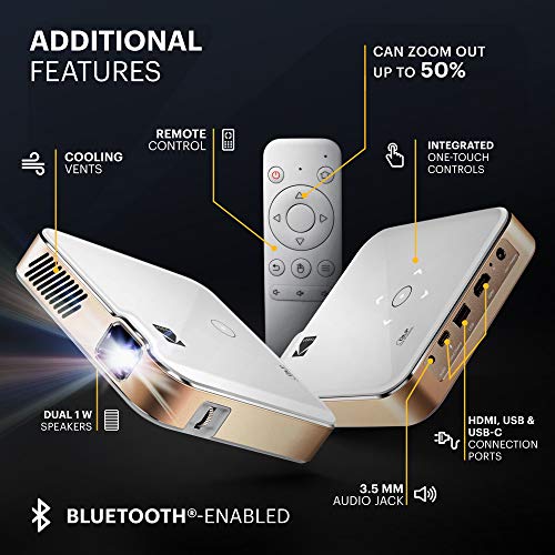 KODAK Luma 450 Smart Projector, Native 1080p, WiFi, Tripod