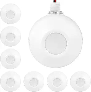 ENERLITES High Bay 360 Degree Ceiling Occupancy Motion Sensor, White, 8Pack
