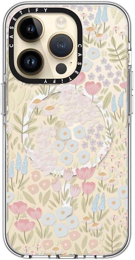CASETiFY Clear iPhone 14 Pro Case [Not Yellowing / 6.6 ft. 3X Military Grade Drop Protection/Compatible with Magsafe] - Eleanor - Clear