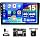 10.1 Inch HD Car Radio Carplay Screen for Car with 5GWiFi,Double Din Car Stereo with Wireless CarPlay Android Auto GPS Navigation Bluetooth,FM/RDS,SWC EQ+Backup Camera[4G+64G]