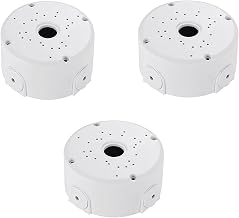 Universal Bullet Security Camera Junction Box Mount Bracket Plastic Rainproof Junction Box Mount Bracket for IP Camera Electric Enclosure, Indoor/Outdoor Wall Cable Junction Base Boxes (3 Pack) - Image 1