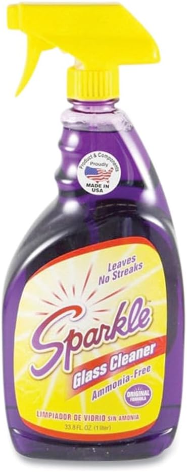 FUNK Sparkle 20345 Glass Cleaner, 33.8oz Spray Bottle