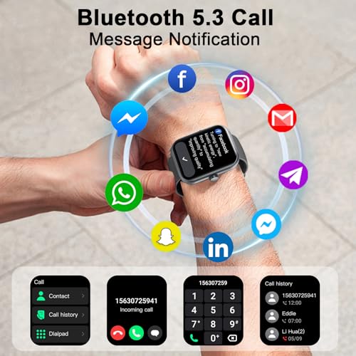 Jugeman Smart Watch for Men Women, 1.96" HD Smartatc | Smartwatches - Image 6