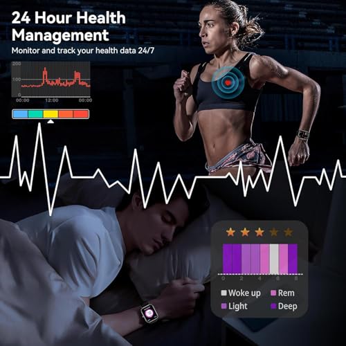 Smart Watch for Men Women, 1.83" HD Touchscreen Fitn | Smartwatches - Image 7
