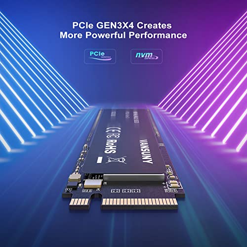 Vansuny 512GB NVMe M.2 Internal Solid State Drive PCIe 3.0 TLC M.2 SSD 3D NAND 2280 Speed up to 3400/2900MB/s Internal Solid State Hard Drive PCIe SSD
