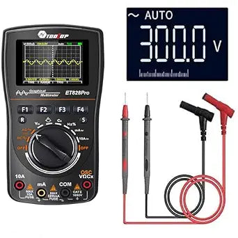 Oscilloscope Multimeter, 2-in-1 Intelligent Digital Scope Meter Multimeter, Professional LED Handheld Oscilloscope Multimeter with 50Msps A/D Automatic Waveform Capture Function