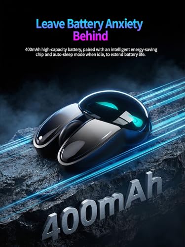 Wireless Gaming Mouse, RGB Light Eyes, Evil Bunny Design, 2.4G/BT