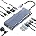 USB C Docking Station Dual Monitor for Dell/HP/Lenovo/Mac Laptop, Dual HDMI Adapter for 2 Monitors, 14 in 1 Laptop Docking Station Dual Monitor with 10Gbps USB/HDMI/VGA/PD/Ethernet/SD/TF/Audio/Mic - Image 9