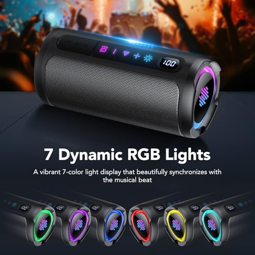 Portable Bluetooth Speaker with Battery Level Displa | Audio Accessori - Image 6
