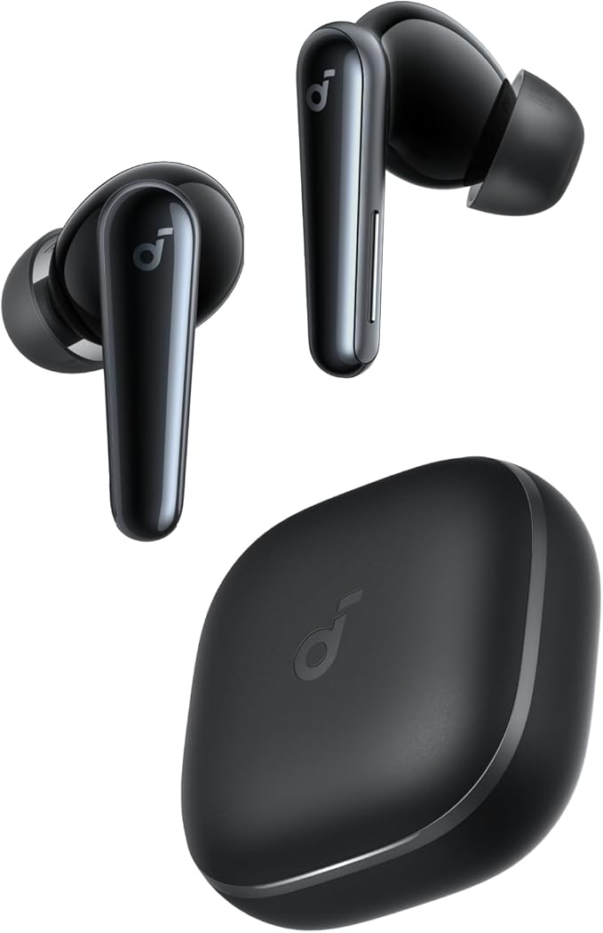 soundcore Liberty 5 by Anker, Noise-Cancelling Wireless Earbuds, 2x Stronger Voice Reduction, Real-Time Adaptive Noise Cancellation, Fast Charging, Dolby Audio, 6-Mic AI Clear Calls, Long Battery Life