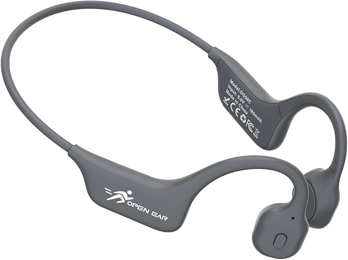 SANOTO Bone Conduction Headphones Bluetooth Open Ear Headphones with Mic, Lightweight Bone Conduction Earbuds IPX5 Waterproof Sport Wireless Earphones for Running Cycling Workout