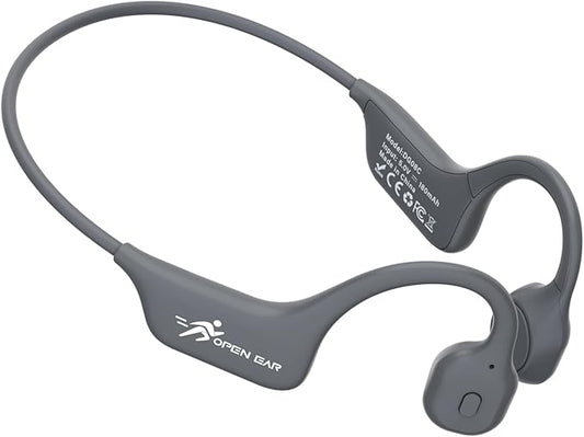 SANOTO Bone Conduction Headphones Bluetooth Open Ear Headphones with Mic, Lightweight Bone Conduction Earbuds IPX5 Waterproof Sport Wireless Earphones for Running Cycling Workout