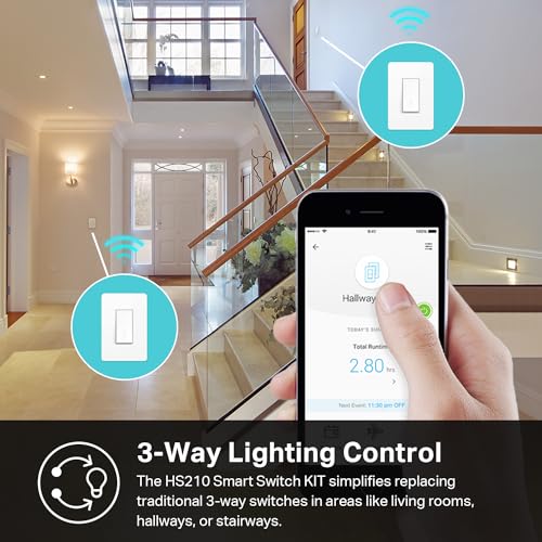 Kasa Smart 3 Way Switch, HS210 KIT, Need Neutral Wire