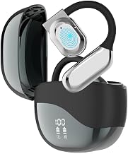 AI Translator Earbuds Real-Time 180 Languages 8 Offline Modes OWS Touchscreen HD Sound iOS Android Compatible Extended Battery Life Suitable for Travel Business Black - Image 1